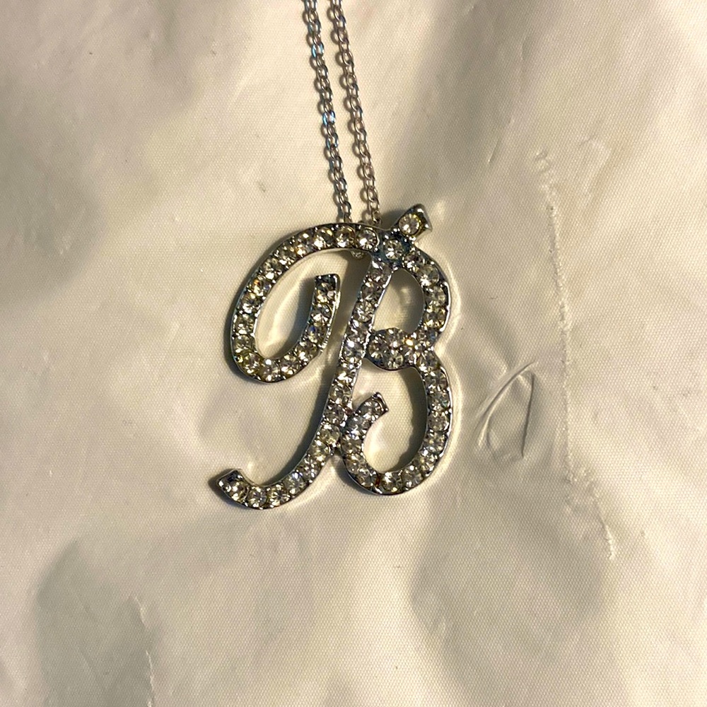 B initial necklace